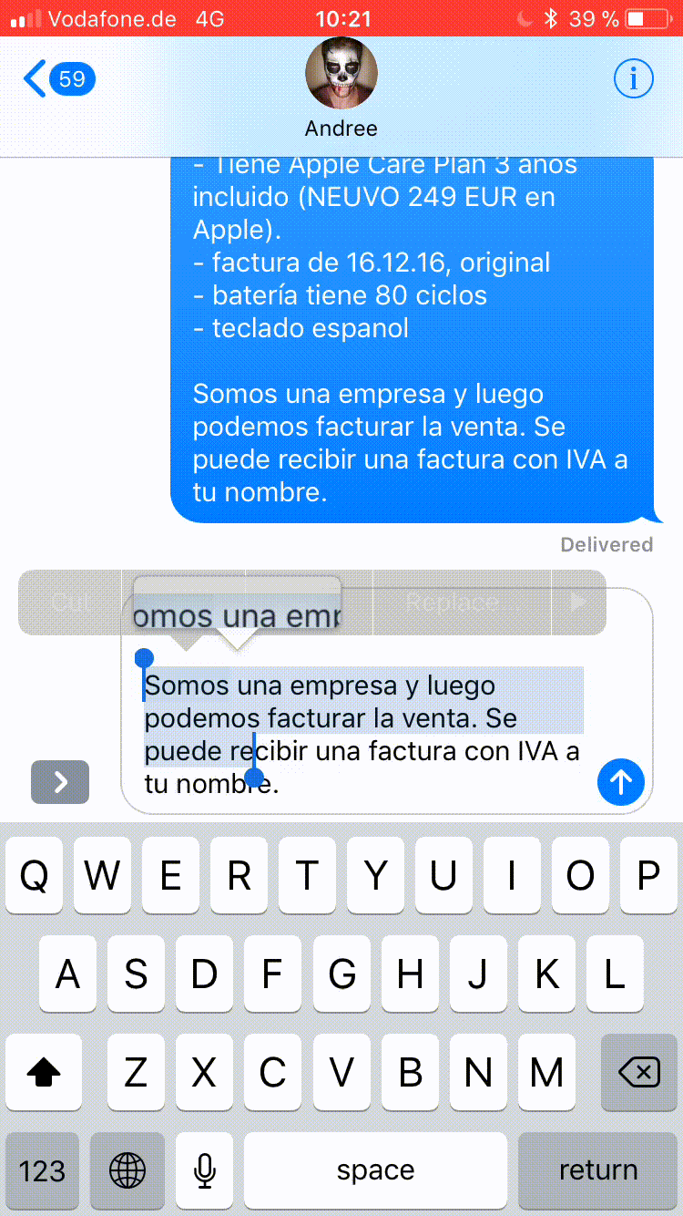 3. Issue: Pasting text does not work. Use case: As a user I want to re-add a listing that has gotten old.