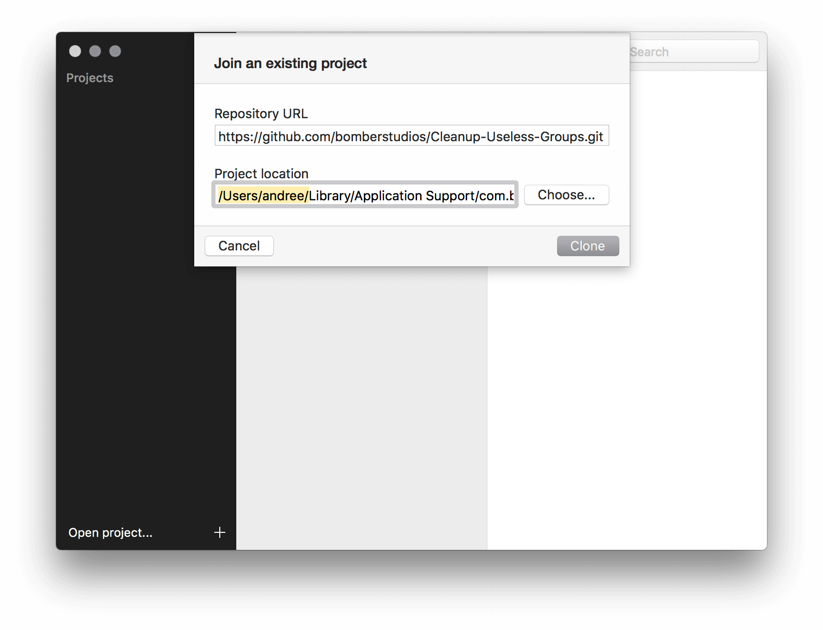 Path has been changed to the right plugin directory in Sketch