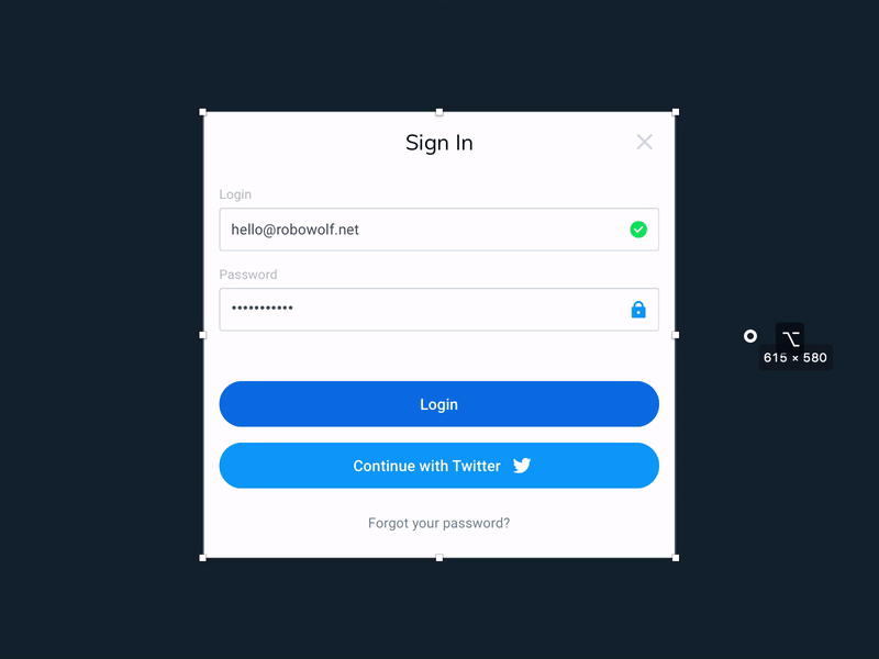 Leaving the marquee aside, can you tell whether the animation shows a Sketch layout to HTML component?
