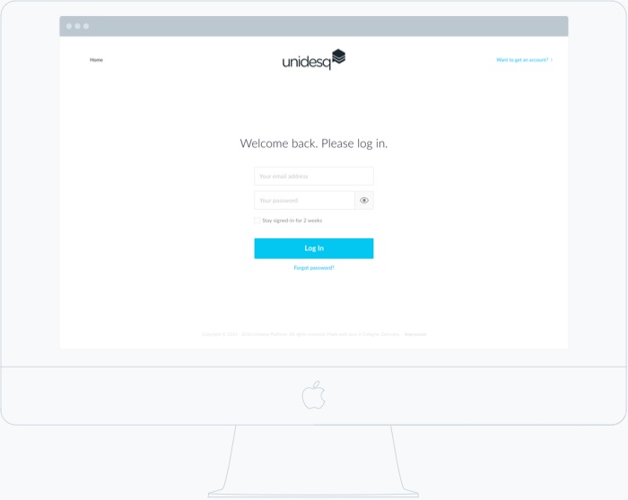 unidesq.com, interaction design and visual design, user research